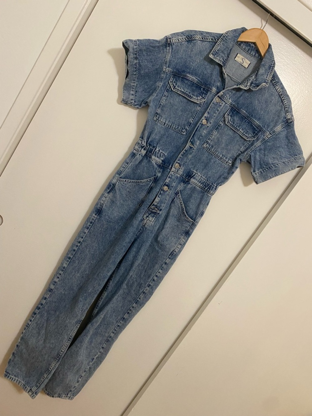 Free People Blue Denim Marci Jumpsuit REVOLVE - Picture 7 of 10